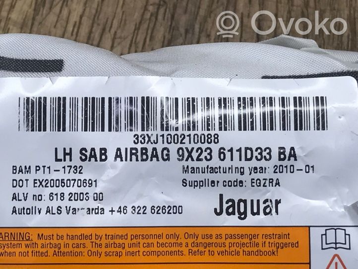Jaguar XJ X351 Poduszka powietrzna Airbag fotela 9X23611D33BA