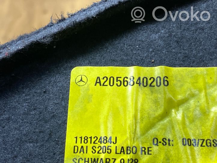 Mercedes-Benz C W205 Bagažinės apdailos dangtelis A2056840206