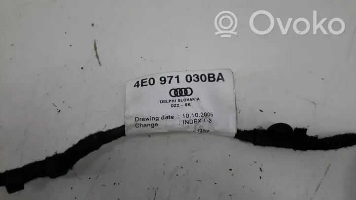 Audi A8 S8 D3 4E Cablaggio porta anteriore 4E0971030BA