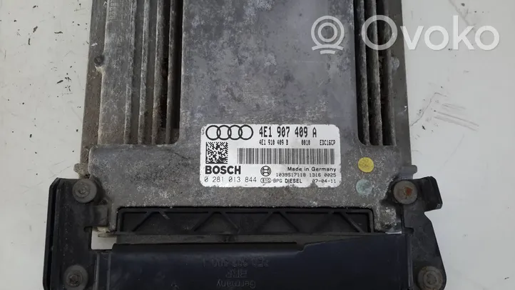 Audi A8 S8 D3 4E Moottorin ohjainlaite/moduuli 4E1907409A