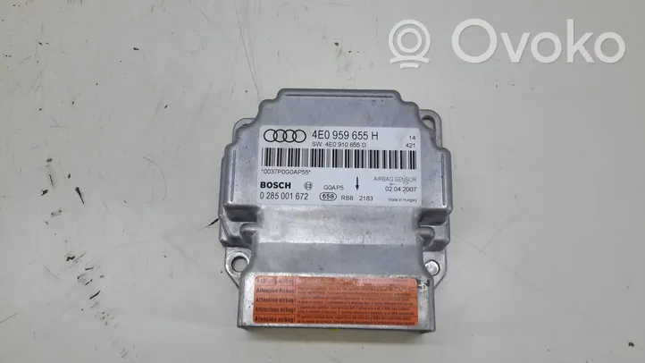 Audi A8 S8 D3 4E Module de contrôle airbag 4E0959655H