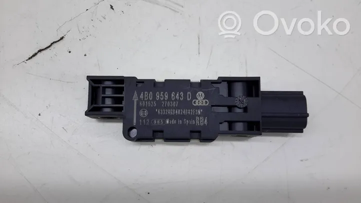 Audi A8 S8 D3 4E Sensore d’urto/d'impatto apertura airbag 4B0959643D
