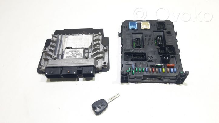 Peugeot 307 Kit centralina motore ECU e serratura 9663548180