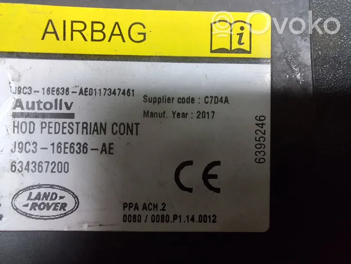 Jaguar E-Pace Airbag piéton J9C3-16E636-AE