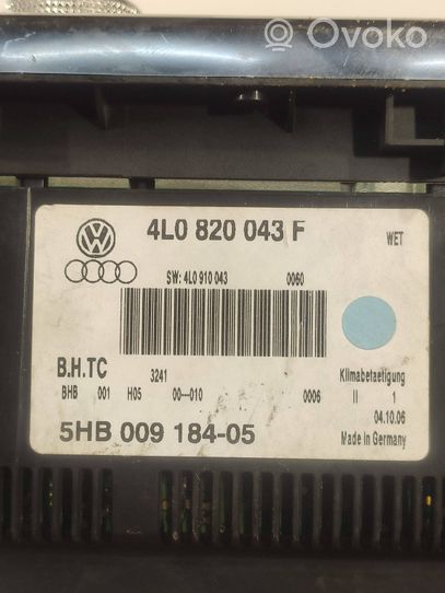 Audi Q7 4L Ilmastoinnin ohjainlaite 4L0820043F