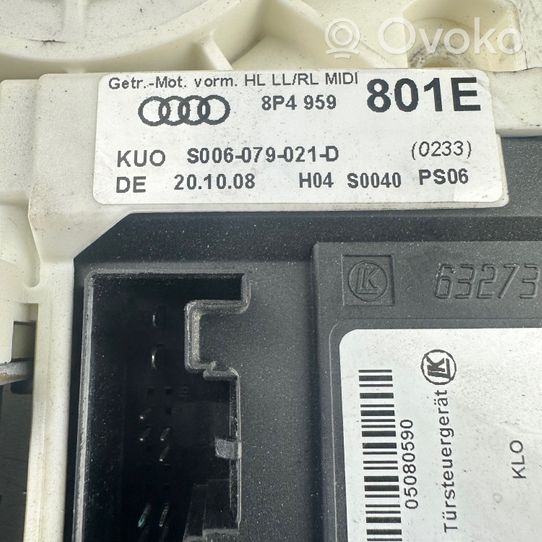 Audi A3 S3 8P Aizmugurē loga pacēlāja motoriņš 8P4959801E