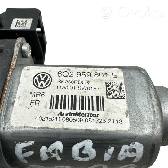 Skoda Fabia Mk2 (5J) Moteur de lève-vitre de porte avant 6Q2959801E