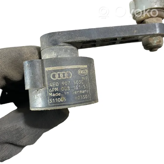 Audi A8 S8 D3 4E Capteur de hauteur de suspension arrière 4E0907503C