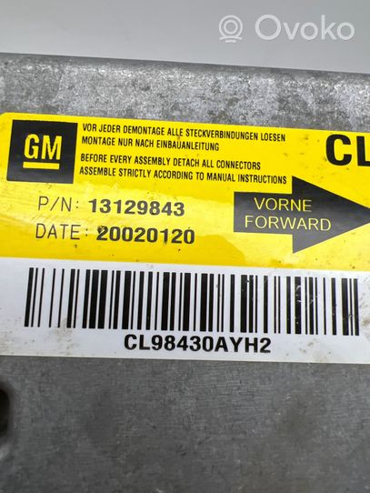 Opel Vectra C Oro pagalvių valdymo blokas CL98430AYH2