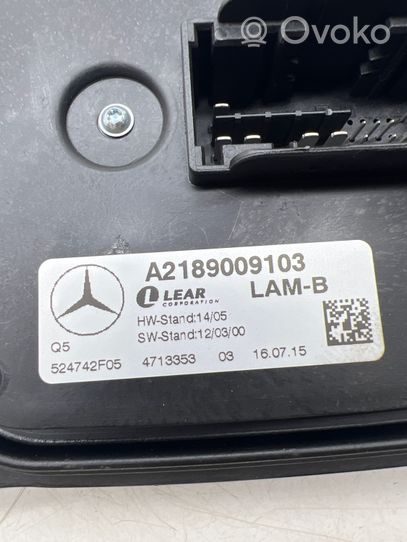 Mercedes-Benz GL X166 Ajovalojen virranrajoitinmoduuli Xenon A2189009103