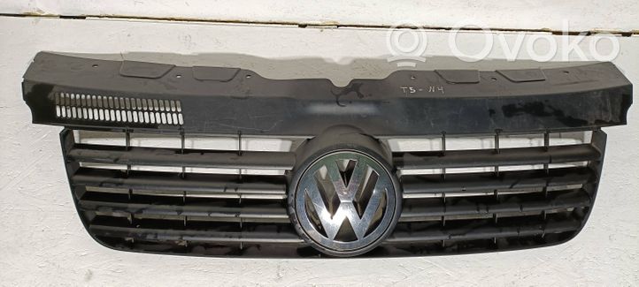 Volkswagen Transporter - Caravelle T5 Grille calandre supérieure de pare-chocs avant 7H0807101