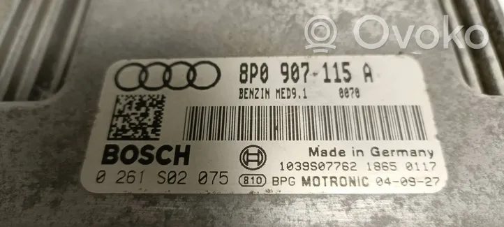 Audi A3 S3 8P Dzinēja vadības bloks 8P0907115A