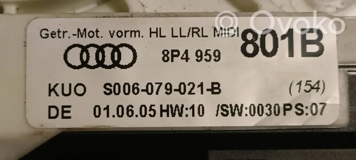 Audi A3 S3 8P Galinis varikliukas langų pakėlėjo 8P4959801B