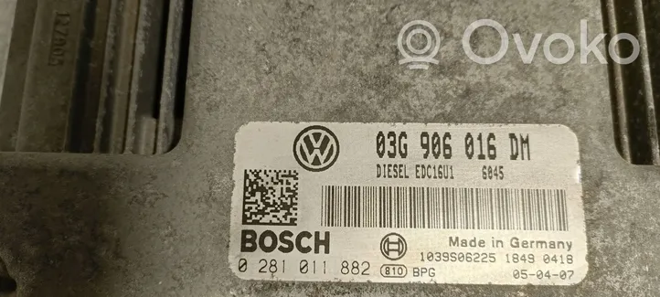 Volkswagen Caddy Sterownik / Moduł ECU 03G906016DM