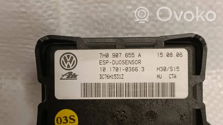 Volkswagen Touran I Sensor ESP de aceleración de frecuencia del intermitente 7H0907655A