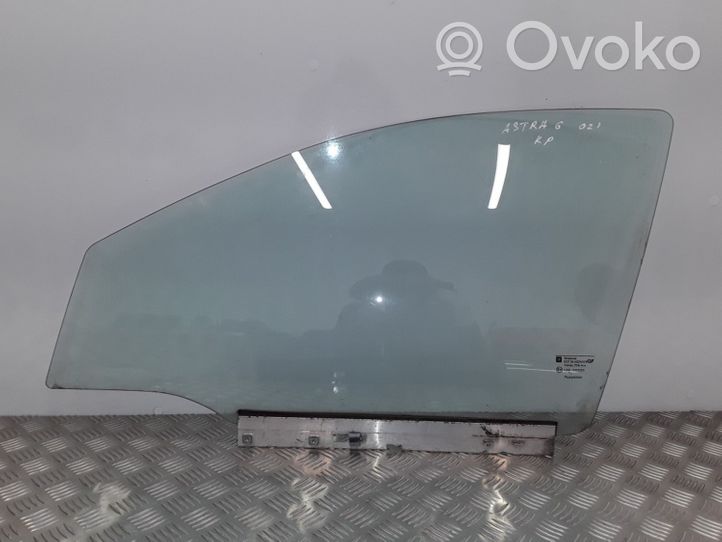 Opel Astra G Pagrindinis priekinių durų stiklas (keturdurio) 43R007023