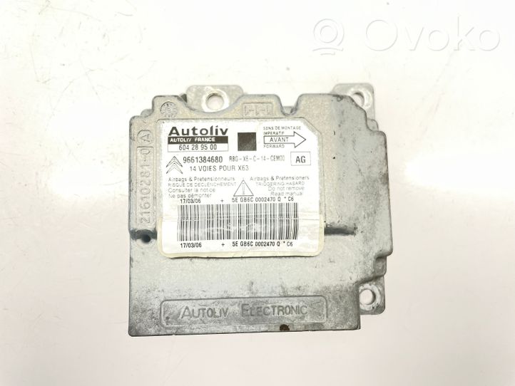 Citroen C6 Airbag control unit/module 9661384680