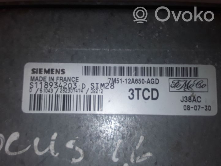 Mazda 2 Komputer / Sterownik ECU i komplet kluczy S118934203