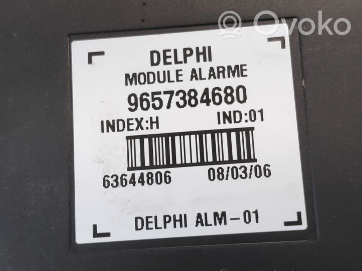 Citroen C6 Alarm control unit/module 9657384680