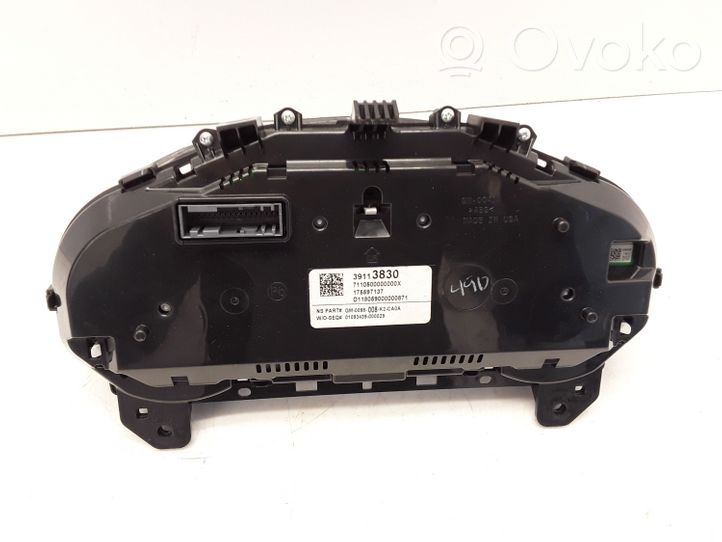 Opel Insignia B Compteur de vitesse tableau de bord 39113830