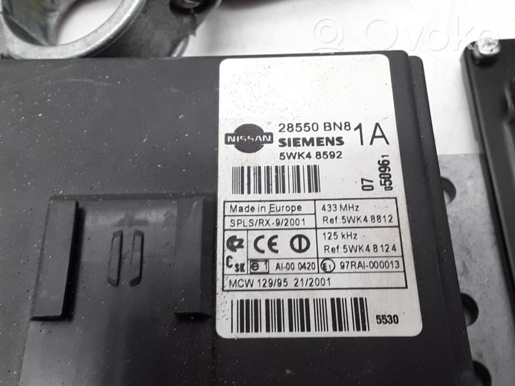 Nissan Almera Tino Kit centralina motore ECU e serratura MEC32421