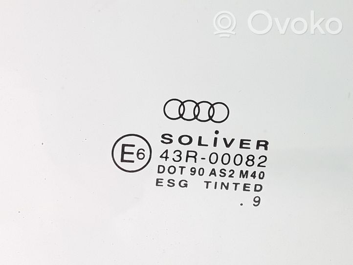 Audi A6 S6 C5 4B Pagrindinis priekinių durų stiklas (keturdurio) 43R00082