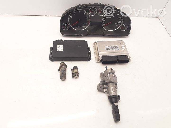 Audi A6 S6 C5 4B Engine ECU kit and lock set 3B0907552BJ