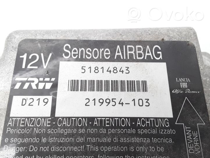 Fiat Croma Sterownik / Moduł Airbag 51814843