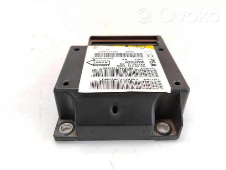 Peugeot 1007 Module de contrôle airbag 9656700980