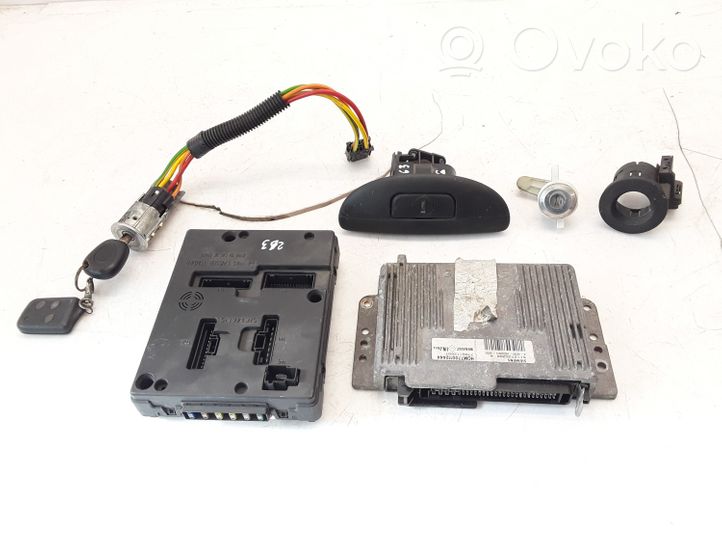 Renault Scenic I Engine ECU kit and lock set 7700112607