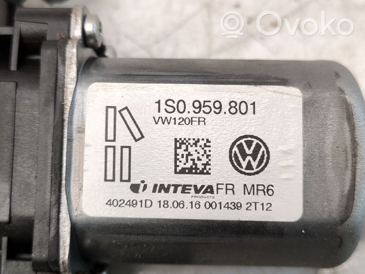 Volkswagen Up Silniczek podnośnika szyby drzwi 1S0959801