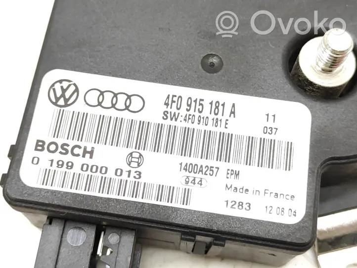 Audi A6 S6 C6 4F Unité de contrôle à bord d'alimentation 4F0915181A