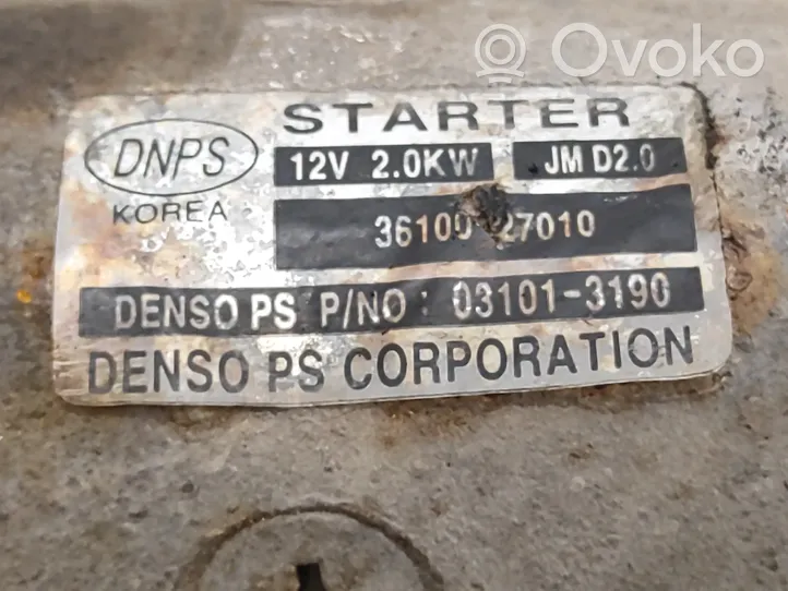 Hyundai Sonata Anlasser 3610027010