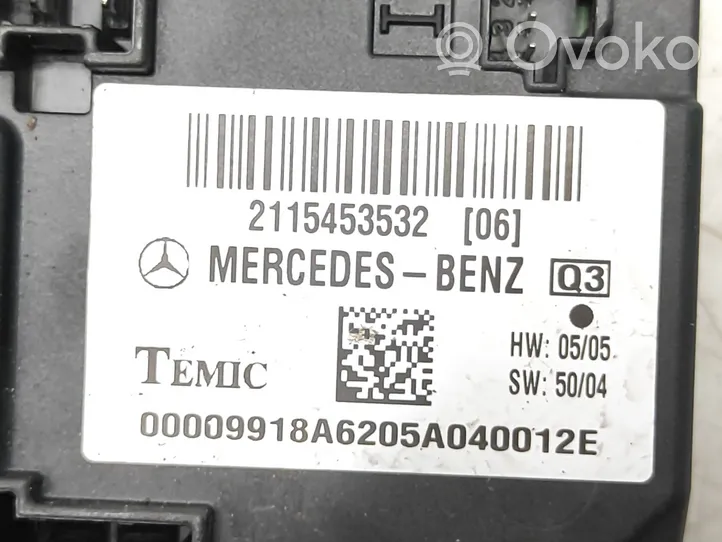 Mercedes-Benz CLS C219 Autres unités de commande / modules 2115453532