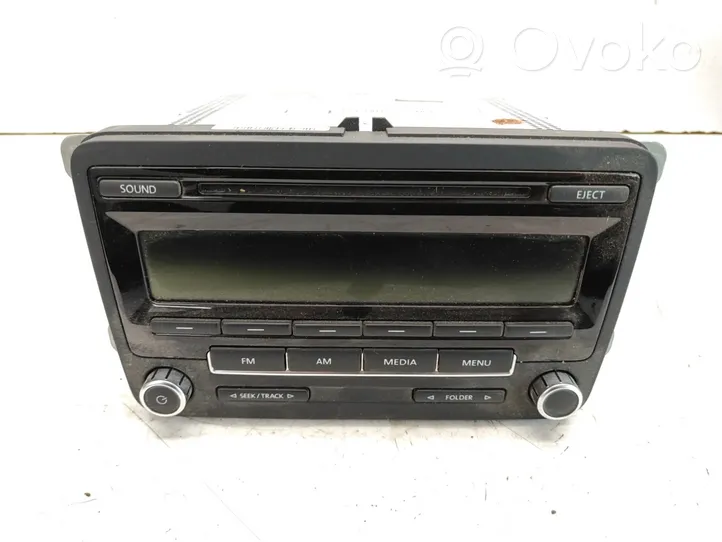 Volkswagen PASSAT B7 Radio/CD/DVD/GPS-pääyksikkö 1K0035164D