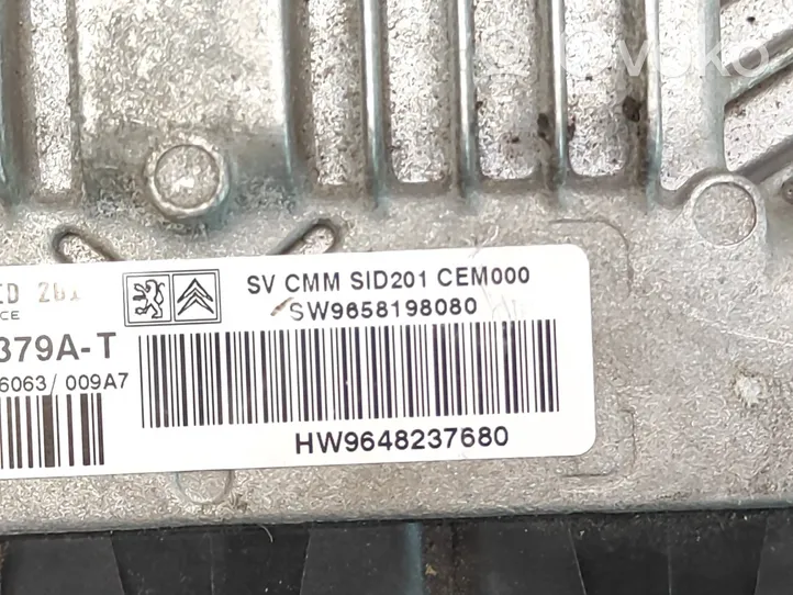 Citroen C6 Kit centralina motore ECU e serratura SW9658198080