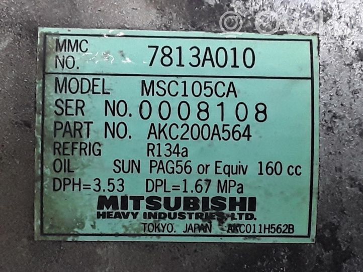 Mitsubishi Grandis Klimakompressor Pumpe 7813A010