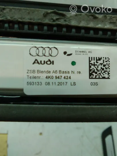 Audi A6 S6 C8 4K Muu kynnyksen/pilarin verhoiluelementti 4K0947424
