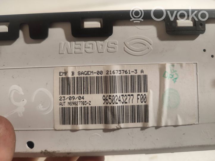 Citroen C5 Monitori/näyttö/pieni näyttö 9650243277