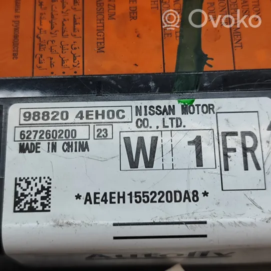 Nissan Qashqai Centralina/modulo airbag 627260200