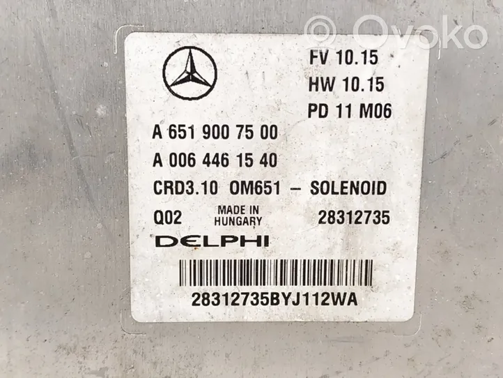 Mercedes-Benz C W204 Calculateur moteur ECU 