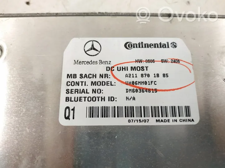 Mercedes-Benz R W251 Puhelimen käyttöyksikkö/-moduuli 