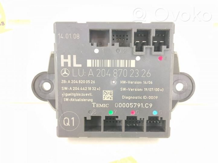 Mercedes-Benz C W204 Door control unit/module 