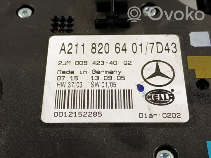Mercedes-Benz E W211 Illuminazione sedili anteriori 