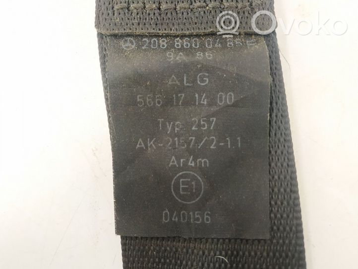 Mercedes-Benz CLK A208 C208 Rear seatbelt 