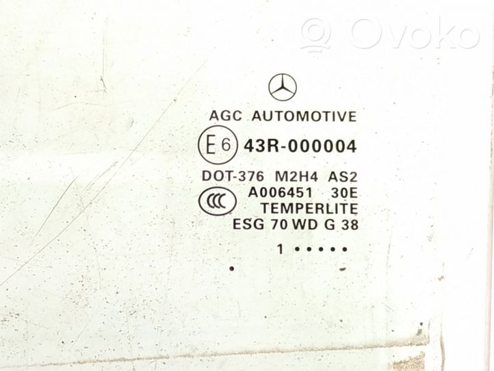 Mercedes-Benz ML W166 Vitre de fenêtre porte arrière 1667350110