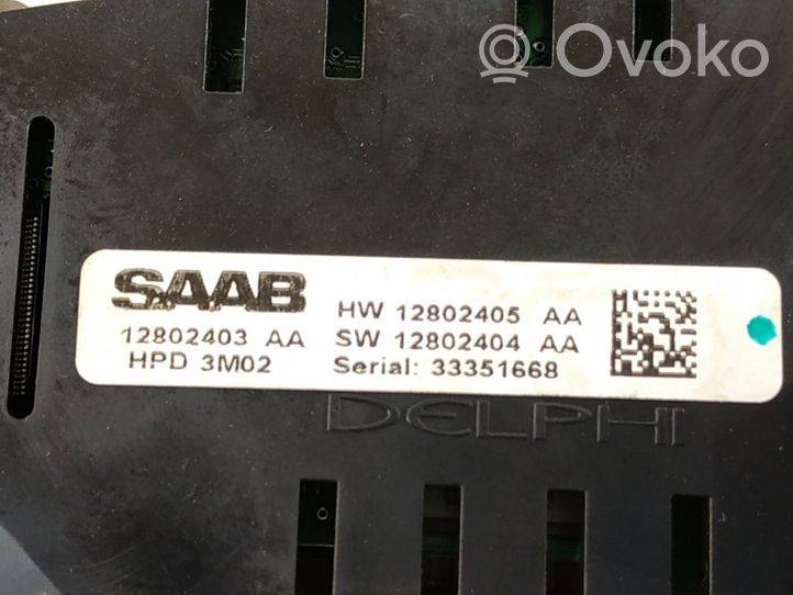 Saab 9-3 Ver2 Monitor / wyświetlacz / ekran 12802405