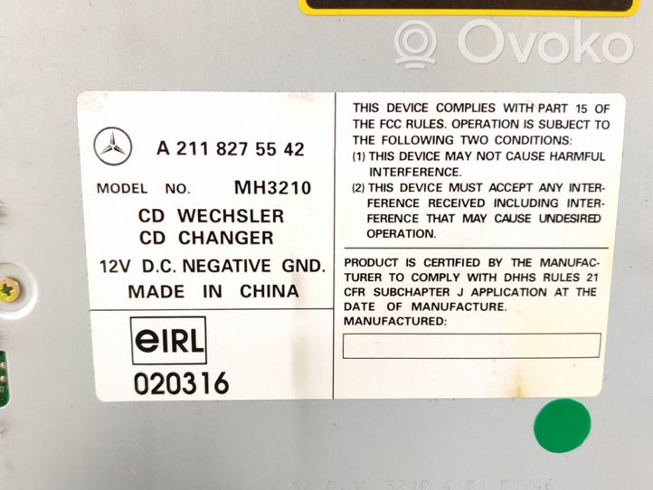 Mercedes-Benz E W211 Zmieniarka płyt CD/DVD 2118275542