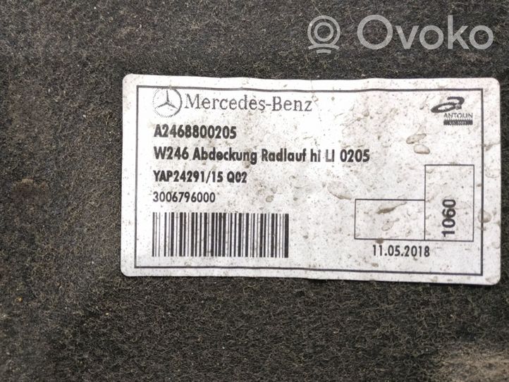 Mercedes-Benz B W246 W242 Takapyörän sisälokasuojat 