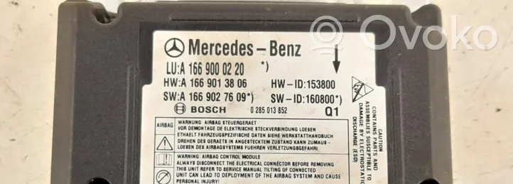 Mercedes-Benz GLE (W166 - C292) Centralina/modulo airbag 